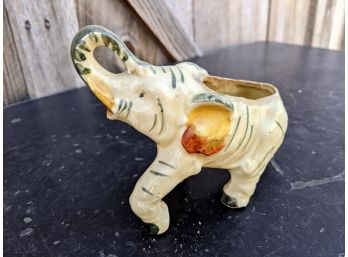 Vintage Ceramic Elephant Planter Made In Japan