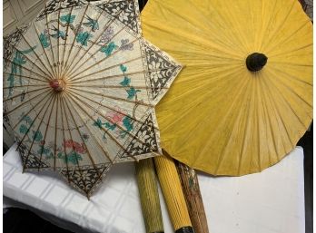 Asian Paper And Bamboo Umbrellas