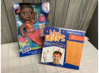 Mad Hoops And Baby Alive Toy Lot