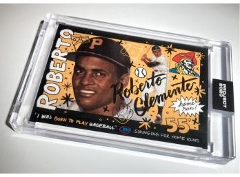 Topps Project2020 1955 Topps Roberto Clemente Rookie Card Reprisal By Sophia Chang