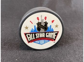 NHL 1994 All Star Game MSG Puck