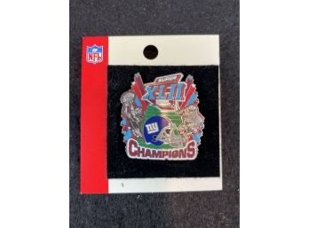 NY Giants Super Bowl XLII Champions Pin