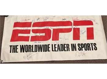 Autographed ESPN Banner