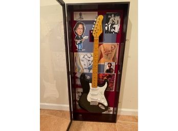 Incredible Eric Clapton Signed Guitar In Shadow Box With COA