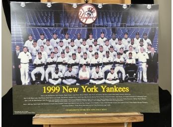 1999 NY Yankees Team Poster
