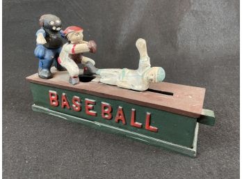 Vintage Baseball Mechanical Bank