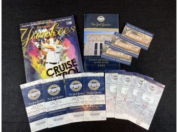 Yankees Game Attendee Lot With Tickets And More