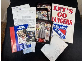 LETS GO RANGERS! Amazing NY Rangers 1994 Stanley Cup Lot