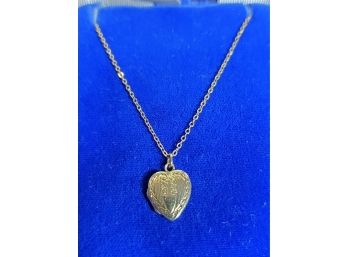 Bates And Bacon 10k Yellow Gold Heart Locket On 12' 10k Chain