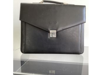 GUCCI  Black Leather Briefcase