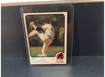 Vintage Topps 1973 Jim Palmer Baltimore Orioles Baseball Card.