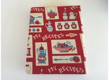 Vintage Mid Century My Recipes Cook Book 3 Ring Binder With Many Recipes.