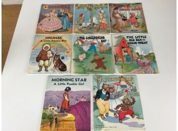Vintage Set Of Eight (8) The Platt And Munk Co. Paperback Children's Books.