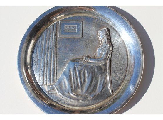 1972 George Washington Mint Inc. 'The Whistler' Sterling Silver Plate