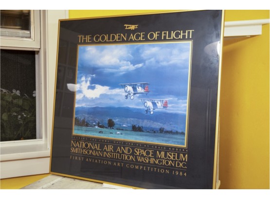 Framed Air And Space Museum Poster / 24 In X 24 In