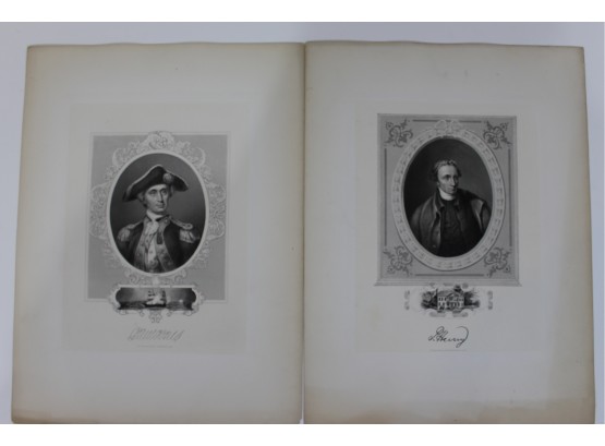 John Paul Jones And Patrick Henry Engravings