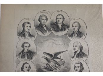 Civic Heroes Of The Am Revolution Engraving