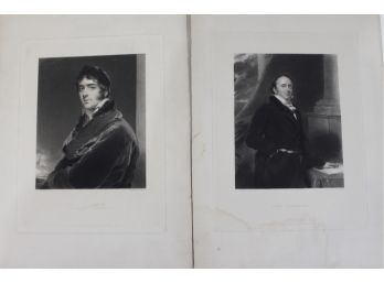 Lord Ashburton & Viscount Melbourne Engravings 1837/39