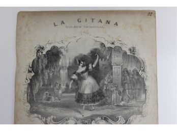 La Gitana Engraved Advertisement