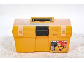 Plastic Toolbox With Tool Collection