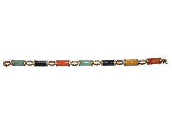 14K Yellow Gold Jade Bracelet With Appraisal - Retail $800