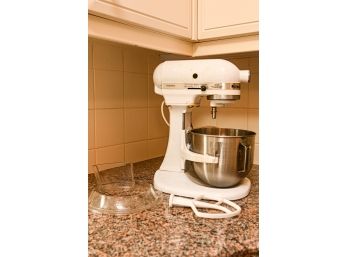 White KitchenAid Stand Mixer