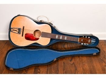Stella Harmony Accoustic Guitar And Case.