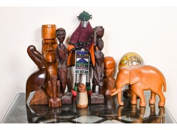 Collection Of Wooden African Tribal Figurines