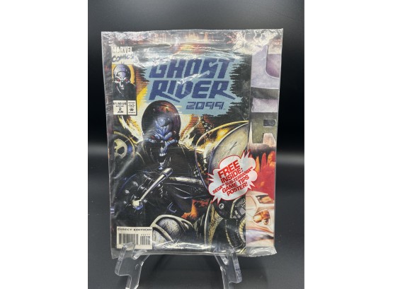 Ghost Rider 2099 #2 Sealed Poly Bag W/ Sega Sub-terrania Game Tips Poster Comic Book