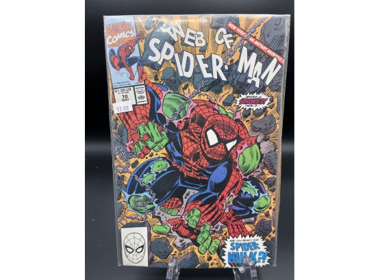 Web Of Spiderman #70 1st App Spider-hulk Comic Book