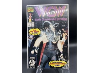 WCW 13 Final Issue Signed By Inker Steve Montano Comic Book