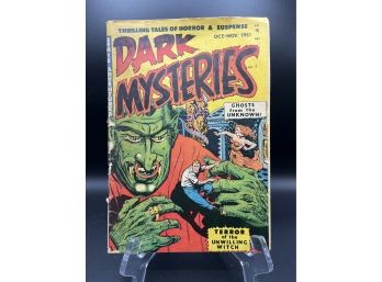 Dark Mysteries Vol. 1 No. 3 Yales Of Horror And Suspense Comic Book