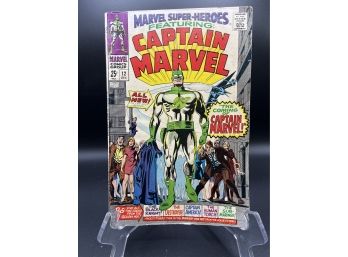 Marvel Superheroes #12 1st App. & Origin Of Captain Marvel & Yon-rogg Comic Book