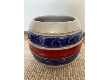 Mid Century Ceramic Vase Made In Italy