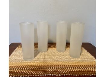 Vintage Frosted Highball Glass