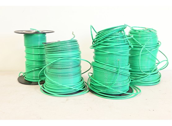 Four Partial Rolls Of Southwire E851583 Green Wire