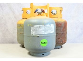 Trio Of Refrigerant Recovery Cylinders, 50 Lb Recovery Tank 400 PSI #4