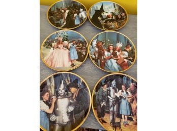 (6) 50th Anniversary Wizard Of Oz Decorative Plates