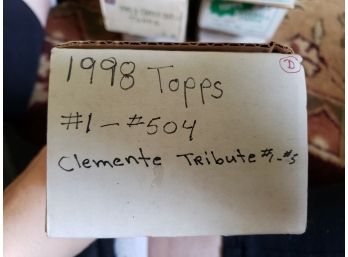 Entire Set Of 1998 Topps With Inserts And Checklists