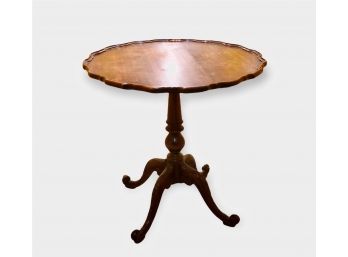 Antique Pie Crust Pedestal Table
