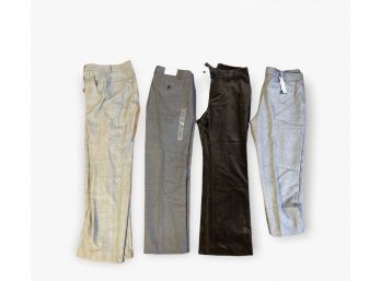 4 Pairs Of Size 10 Dress Pants With Tags