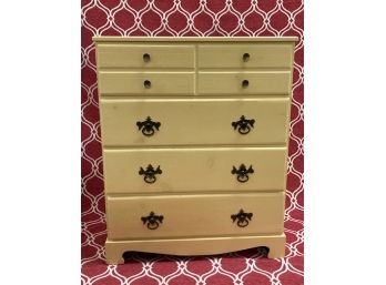 Four-drawer Vintage Pine Dresser Painted Canon Yellow
