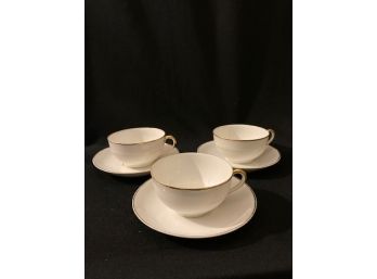 Trio Of Cups And Saucers By Noritake