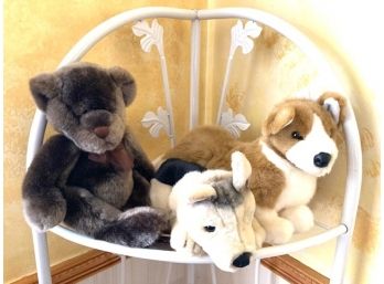 Trio Of Plush Stuffed Animal Toys