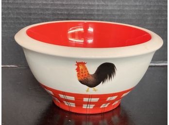 Country Rooster Earthenware Bowl