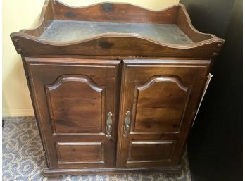 Leathertop Solid Wood Console/Hutch/Cabinet