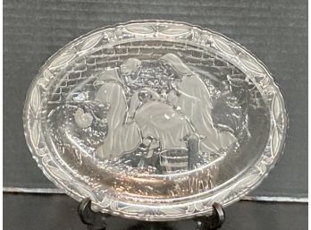 Mikasa Frosted Nativity Scene Serving Dish