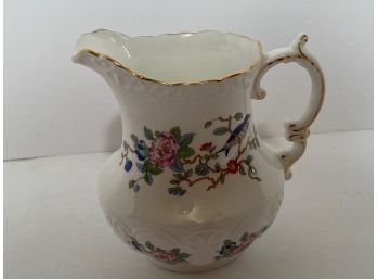 Vintage Aynsley English Bone China Pembroke Pitcher. (5 1/2 INCHES IN HEIGHT)