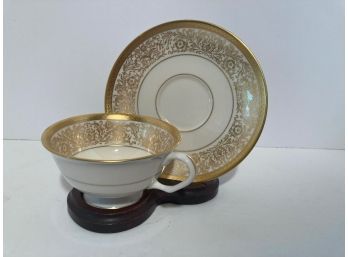 Vintage Pickard China Monaco Teacup And Saucer Set