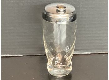 Personal Vintage Glass Cocktail/Mixed Drink Shaker-Strainer